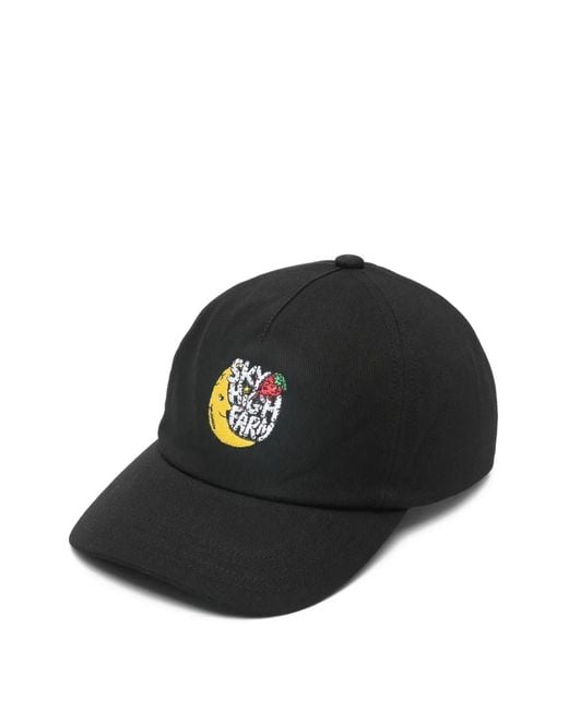Sky High Farm Black Embroidered Cap for men