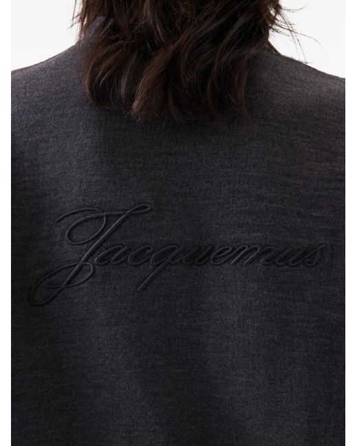 Jacquemus Blue V-Neck Wool Cardigan