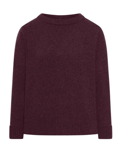 Roberto Collina Purple Klassischer Pullover
