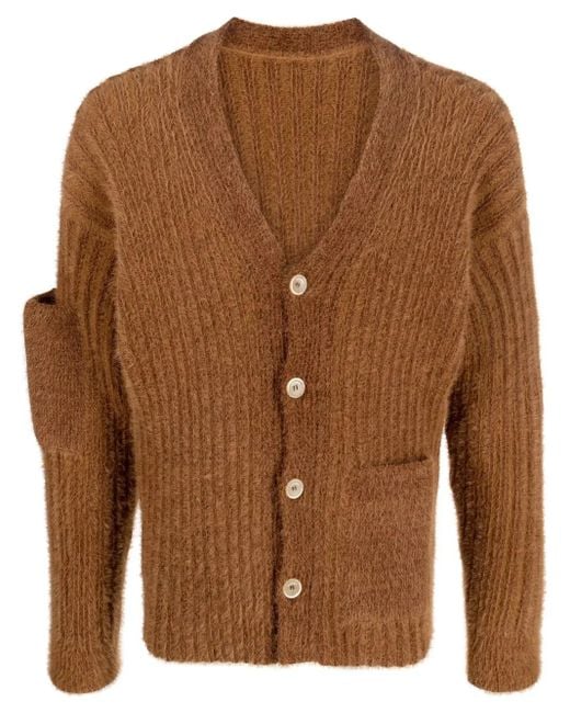 Chaqueta Le Cardigan Neve con bolsillo en la manga Jacquemus de hombre de color Brown