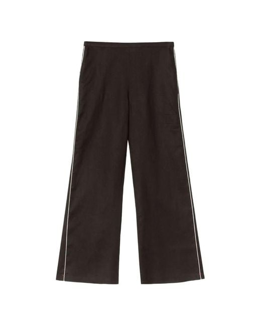 Xirena White Pantalon Pippen À Rayures Latérales