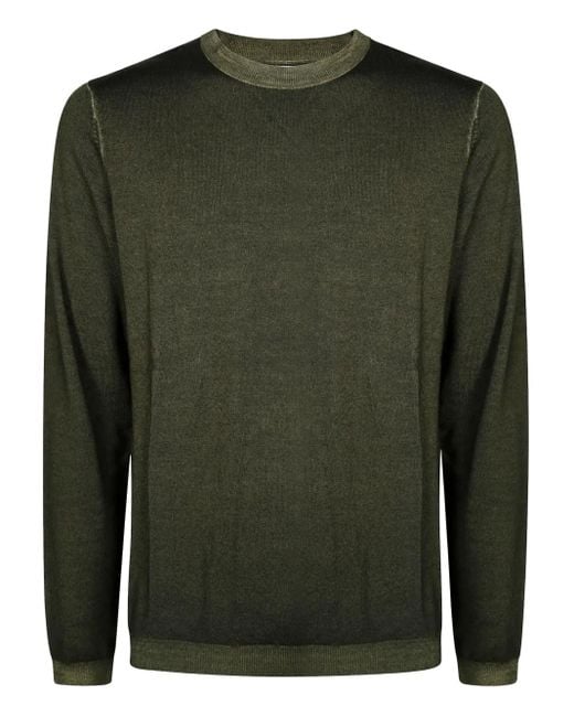 Sun 68 Green Crew Neck Sweater for men