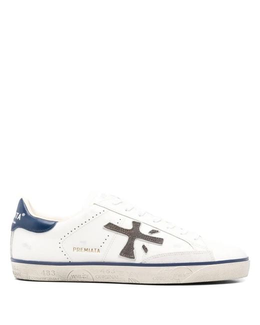 Baskets Steven Premiata pour homme en coloris White