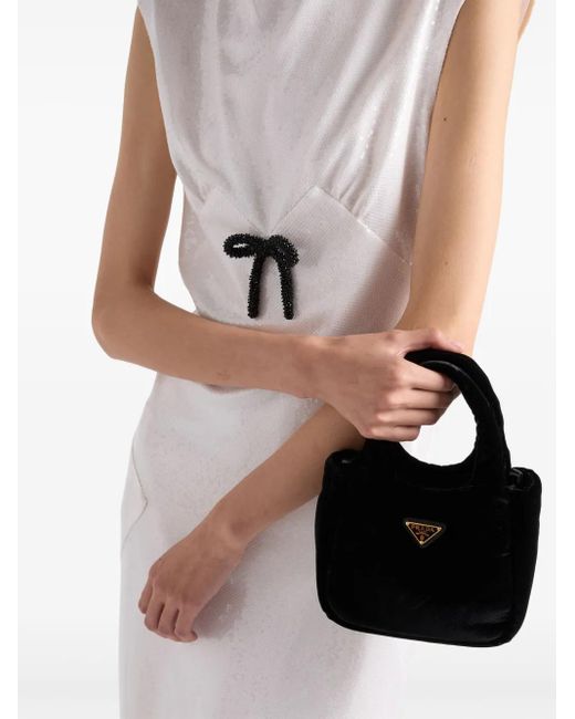 Prada White Sequined Midi Dress