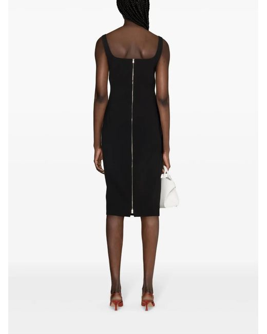 Victoria Beckham Black Midi Dresses