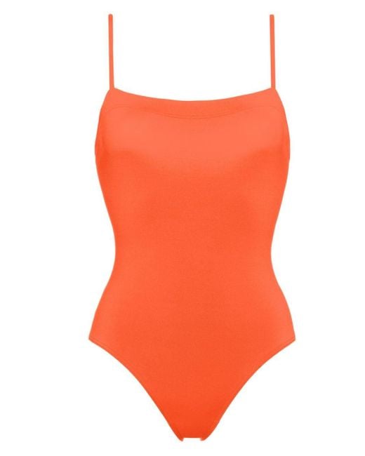 Eres Orange Aquarelle Tank Swimsuit