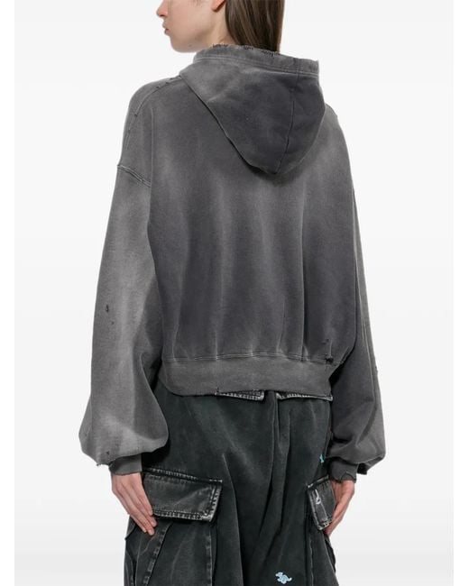 Maison Mihara Yasuhiro Black Sun Faded Like Hoodie