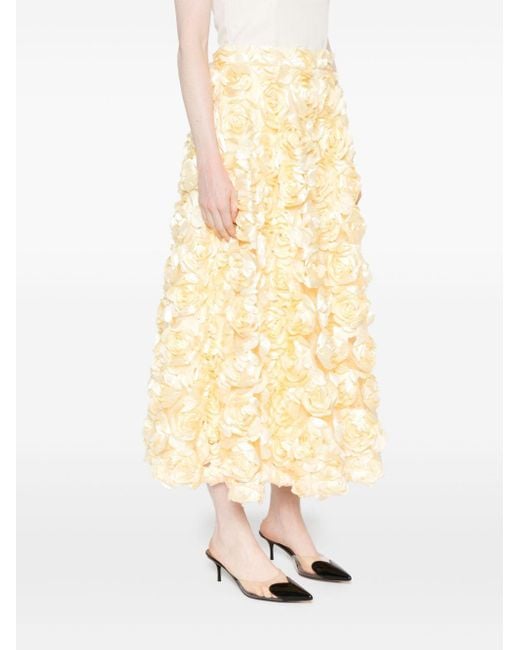 ROTATE BIRGER CHRISTENSEN Sun Maxi Skirt in Yellow | Lyst
