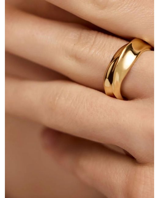 Monica Vinader Metallic Nomade Stacking Ring
