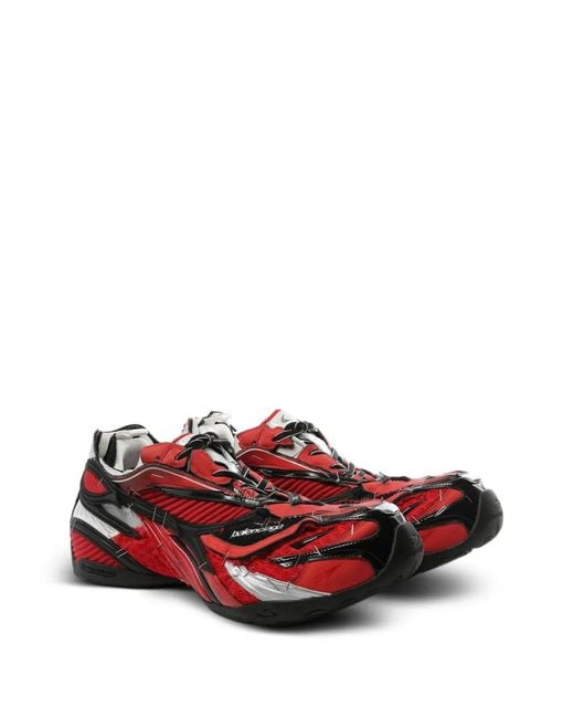 Balenciaga Red 'Soleless' Sports Shoes for men