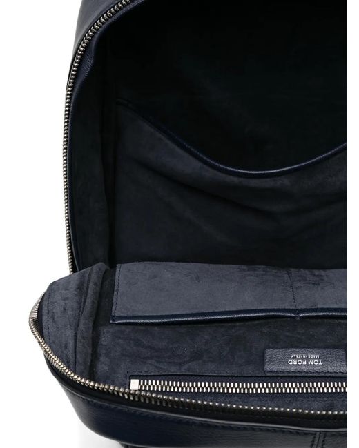 Tom Ford Blue Sac À Dos À Logo Imprimé for men