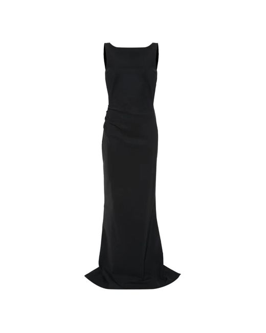 La Petite Robe Di Chiara Boni Black Cowl-Neck Maxi Dress