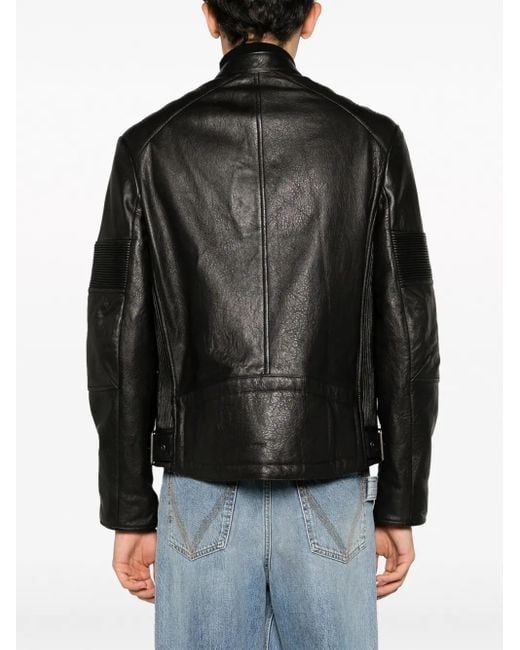 Zadig & Voltaire Black Lean Zip-Up Leather Biker Jacket
