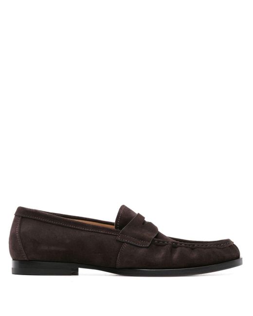 Scarosso Black Fred Suede Loafers for men