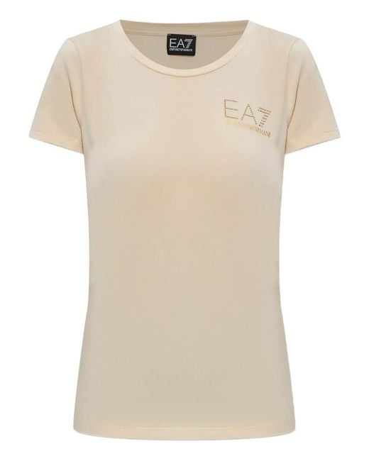EA7 Natural Logo T-Shirt
