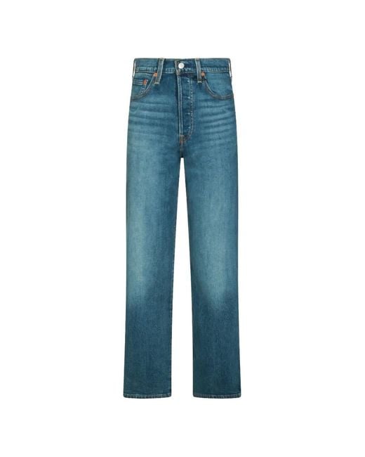 Vaqueros Rectos Ribcage Levi's de color Blue