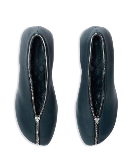 Zapatos Baby Zip con tacón de 100 mm Burberry de color Blue