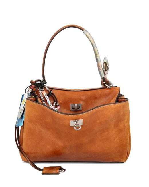 Balenciaga Brown Small Rodeo Tote Bag