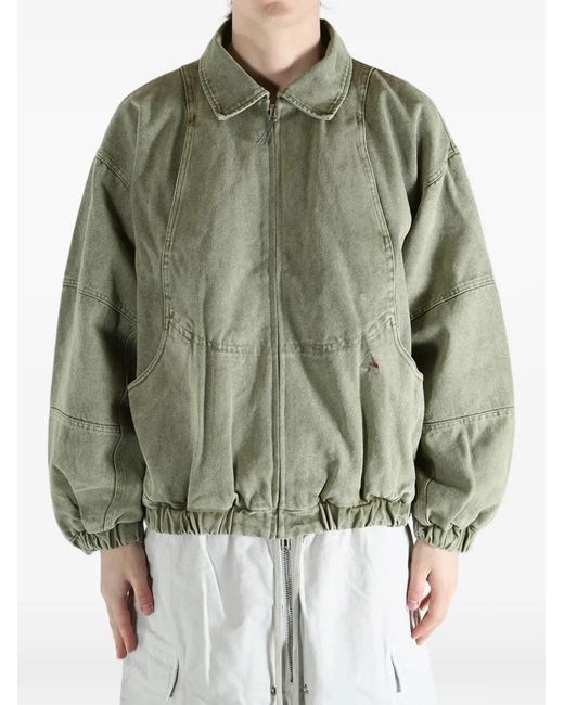 Roa Green Panelled Zip Jacket for men