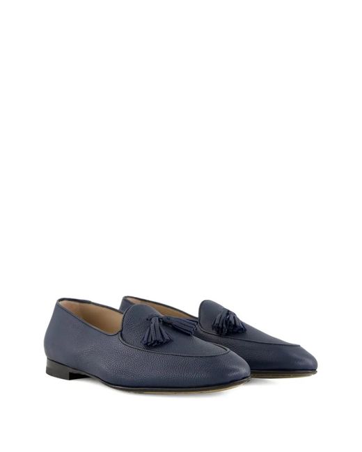 Manolo Blahnik Blue Lennox Tassel-Detail Loafers for men