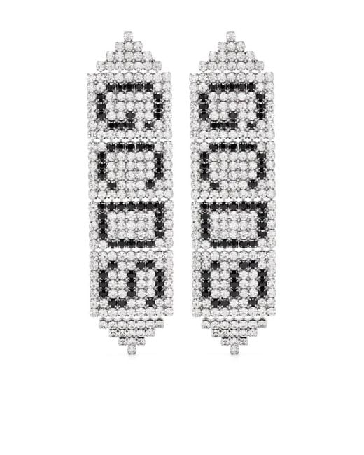 Gcds White Logo Earrings
