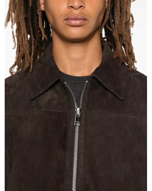 Arma Black Leather Jacket for men