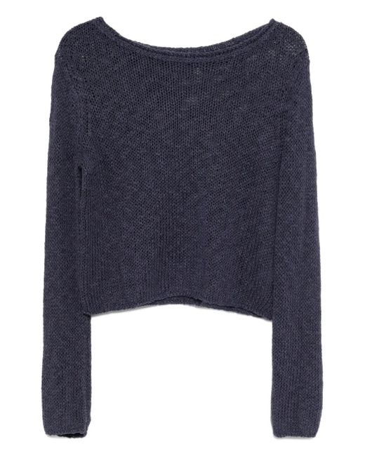 James Perse Blue Long-Sleeved Top