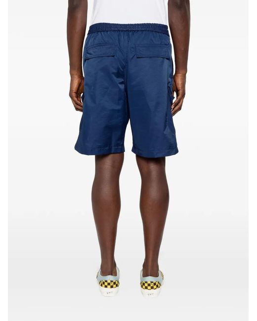 KENZO Shorts Mit Logo-Patch in Blue für Herren
