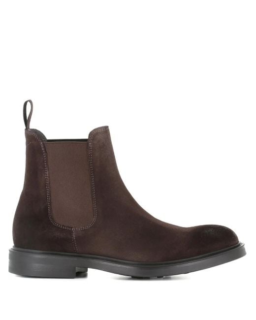 Botas de ante con panel elástico Green George de hombre de color Brown