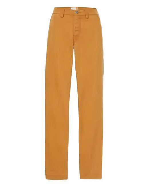 Timberland Orange Pantalon À Coupe Droite for men