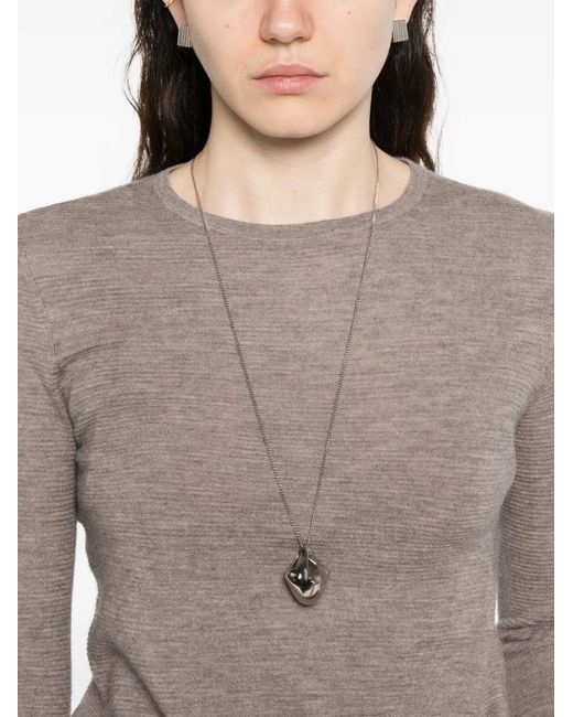 Lisa Yang Brown Georgie Long-Sleeve Top