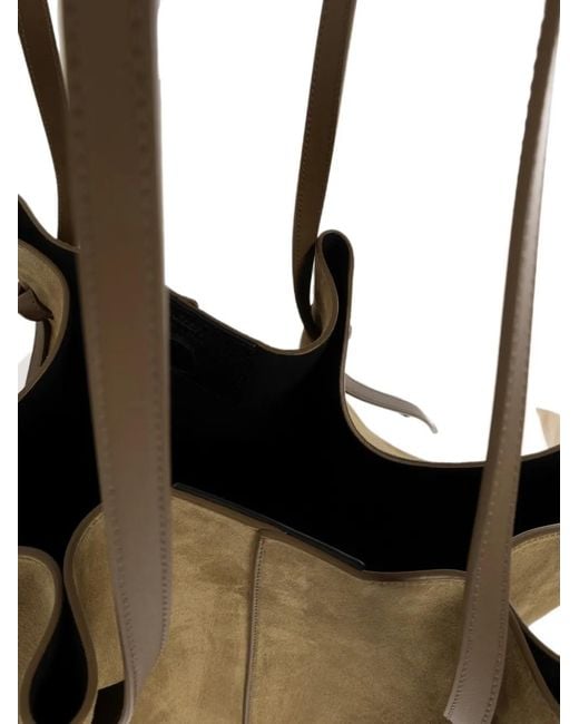 Yuzefi Metallic Xl Mochi Suede Tote Bag
