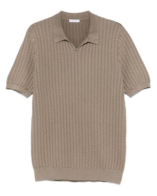 Polo de punto Boglioli de hombre de color Green