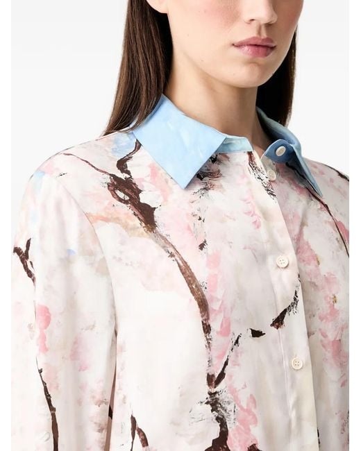 Stine Goya Green Relaxed-Fit Long-Sleeve Shirt