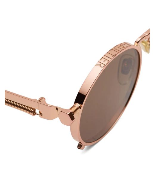 Jean Paul Gaultier Brown Round-Frame Sunglasses