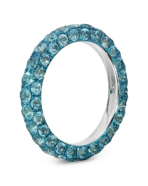 Graziela Blue Topaz 3-Sided Ring