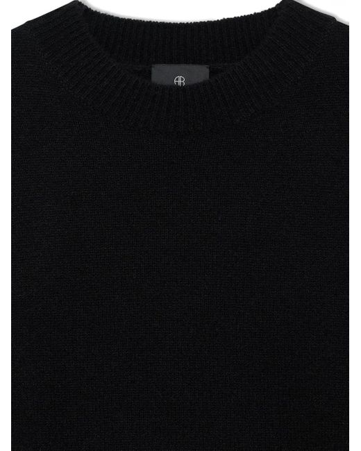 Anine Bing Black Lee Crew-Neck Sweater