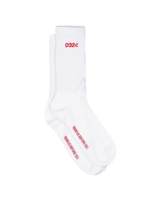 032c Black Lettering Two-Pack Socks Set (Set Of Two) for men