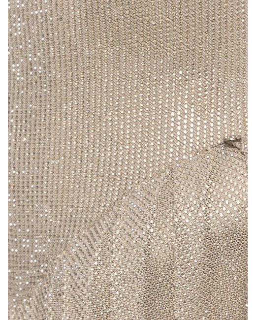 Nissa Natural Exaggerated Hip Maxi Dress