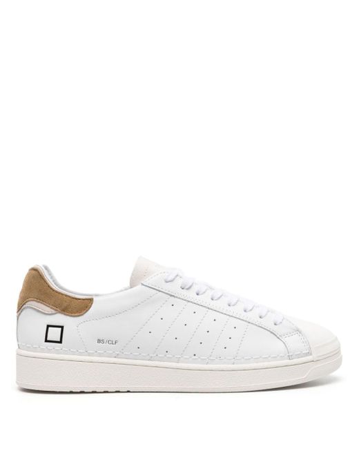 Date White Base Low-top Sneakers for men