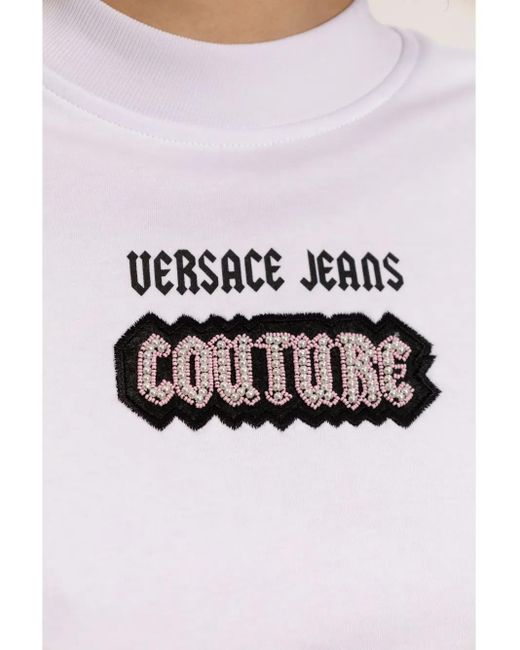 Versace Jeans Couture White Sleeveless Top