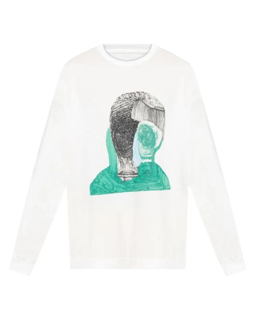 T-Shirt En Coton Homme Plissé Issey Miyake pour homme en coloris Blue