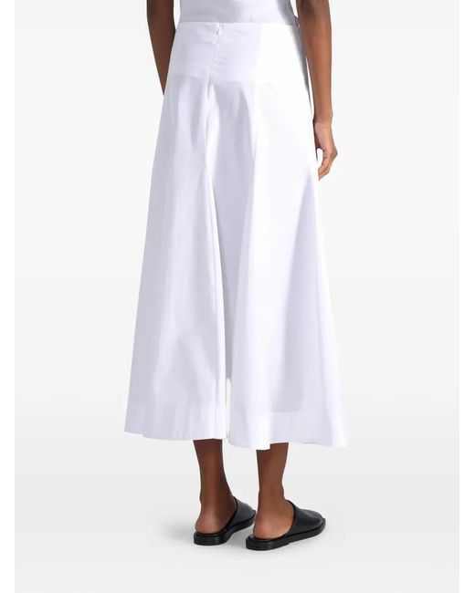 Liviana Conti White Anya Panelled A-Line Skirt