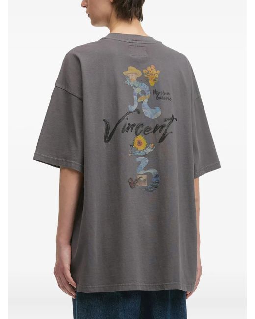 Musium Div. Gray Vincent Van Gogh Graphic T-Shirt for men