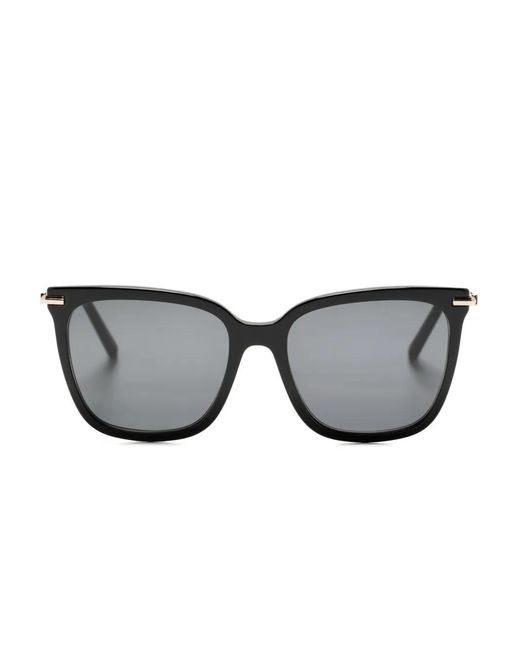 Ferragamo Eyewear Gray Square-Frame Sunglasses