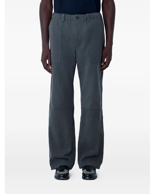 Gucci Blue Panelled Elasticated Trousers for men