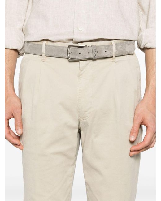 Incotex Natural Tapered-leg Cotton Chino Trousers for men