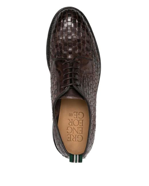 Green George Gewebte Derby-Schuhe in Brown für Herren