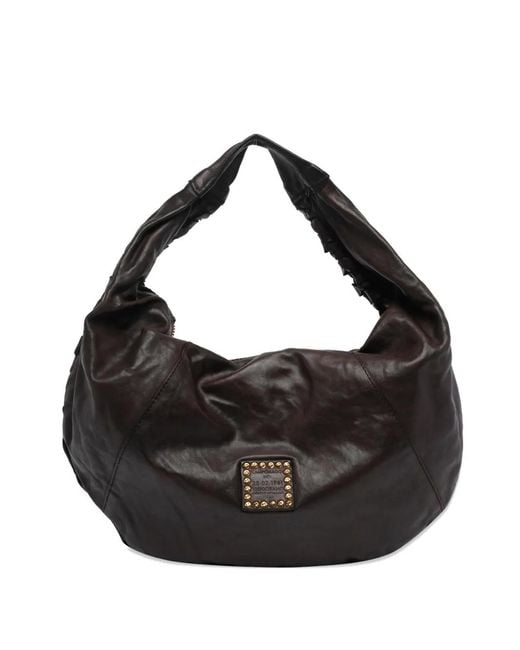 Campomaggi Black Marisa Woven Zip-Fastening Tote Bag