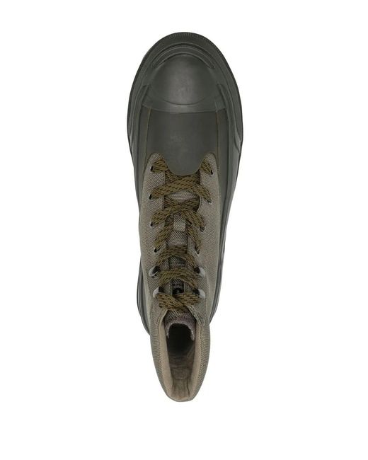 DIESEL Green Hiko Hybrid Lace-Up Boots